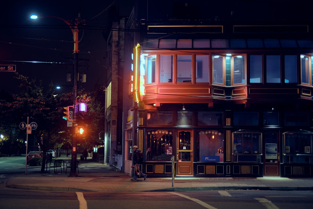 Late night neighborhood restaurant with intimate bar seating and warm lighting
